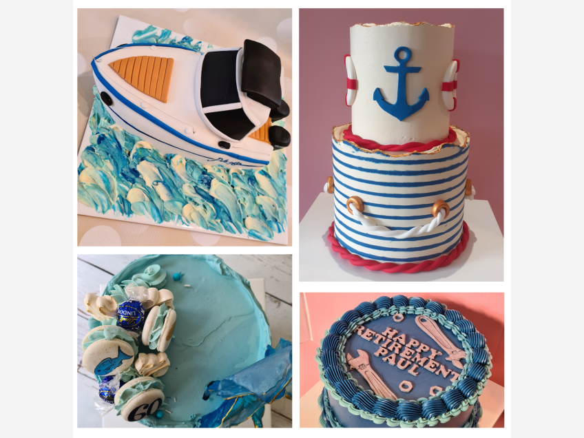 Celebration Cakes for All Occasions - Christchurch - Boats and tools